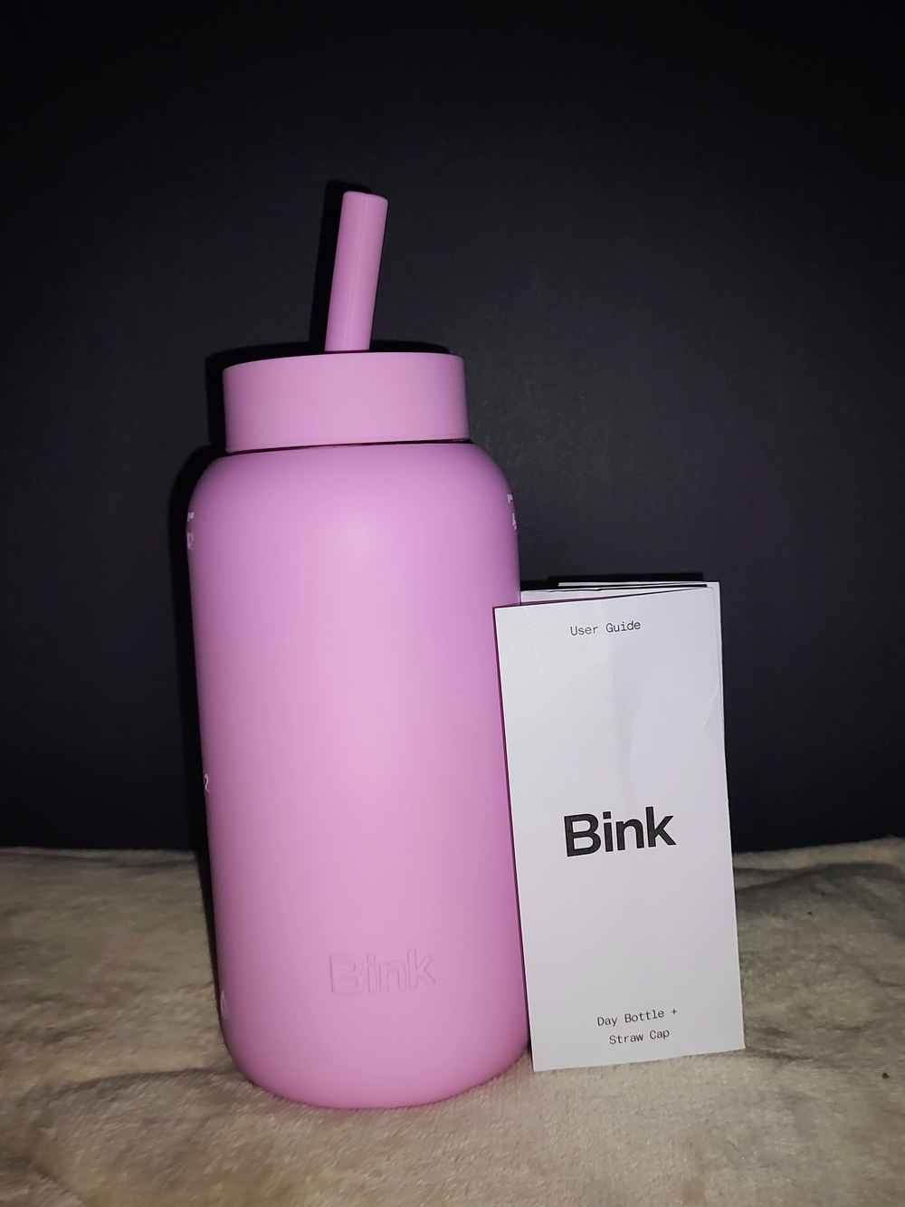 BINK 27oz Day Tracking Water Bottle Glass